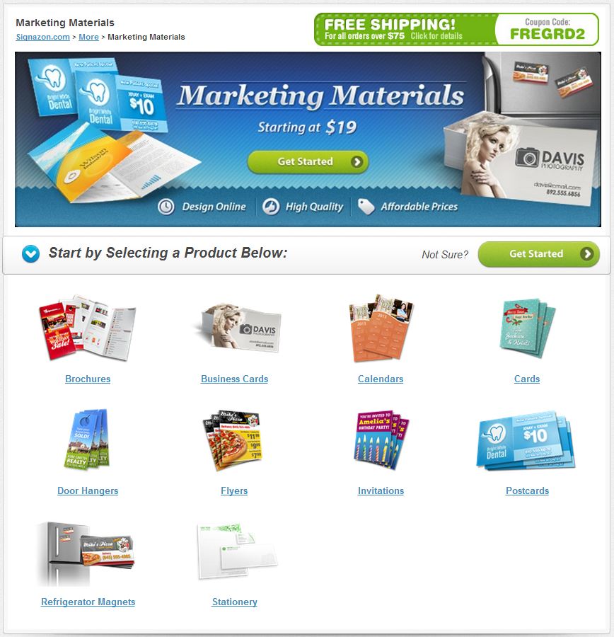 New Products Spring 2013 - News - Signazon Marketing Materials