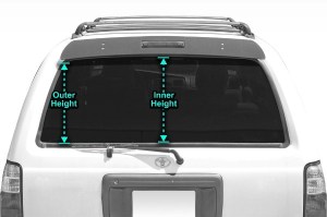 Rear Window Size Chart