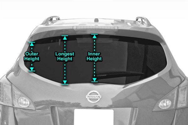 Car Window Decal Size Chart