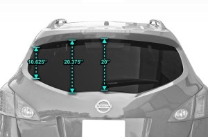2009 Nissan Murano Window Heights