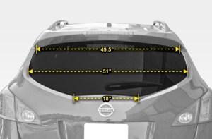 2009 Nissan Murano Window Widths