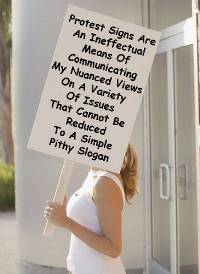 Funny Protest Sign
