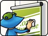 gently clean poster paper