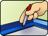 Installing a Metal Sign Step 1