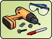 Supplies for Installing a Metal Sign