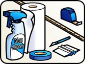 Install supplies for Store One Way Vision