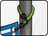 how to hang a vinyl banner with bungee cords