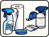 Install supplies for Vinyl Decal Film Inside Glass